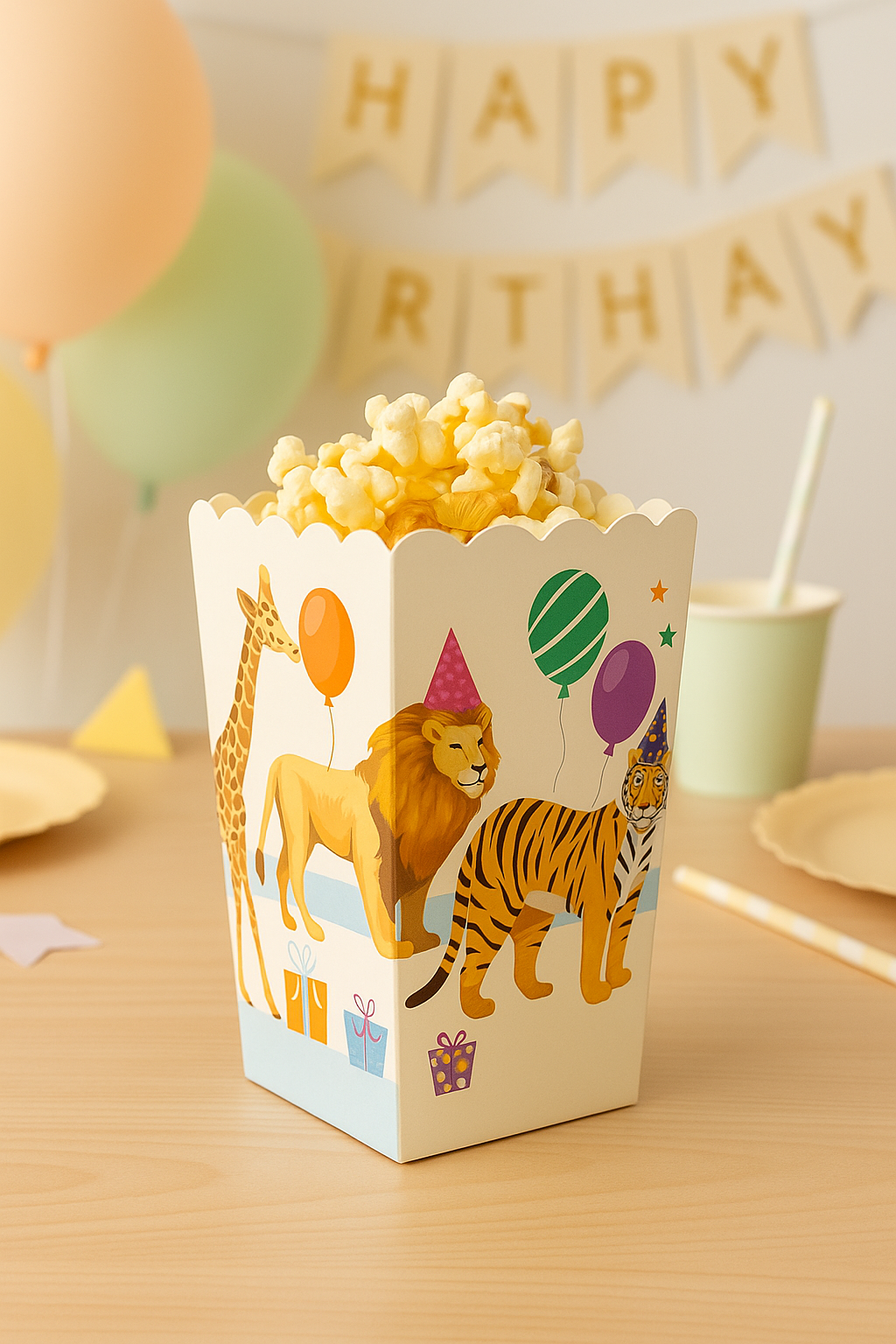 Safari Parti Hayvanları Mısır Kutusu 8 li