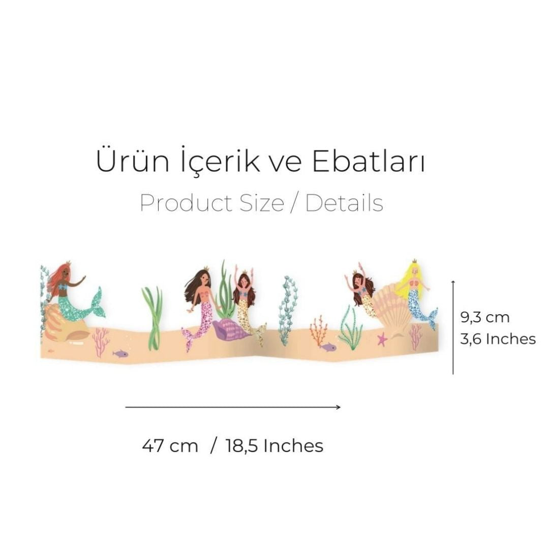 Deniz Kızı Mermaid Temalı Masa Üzeri Dekor Süs