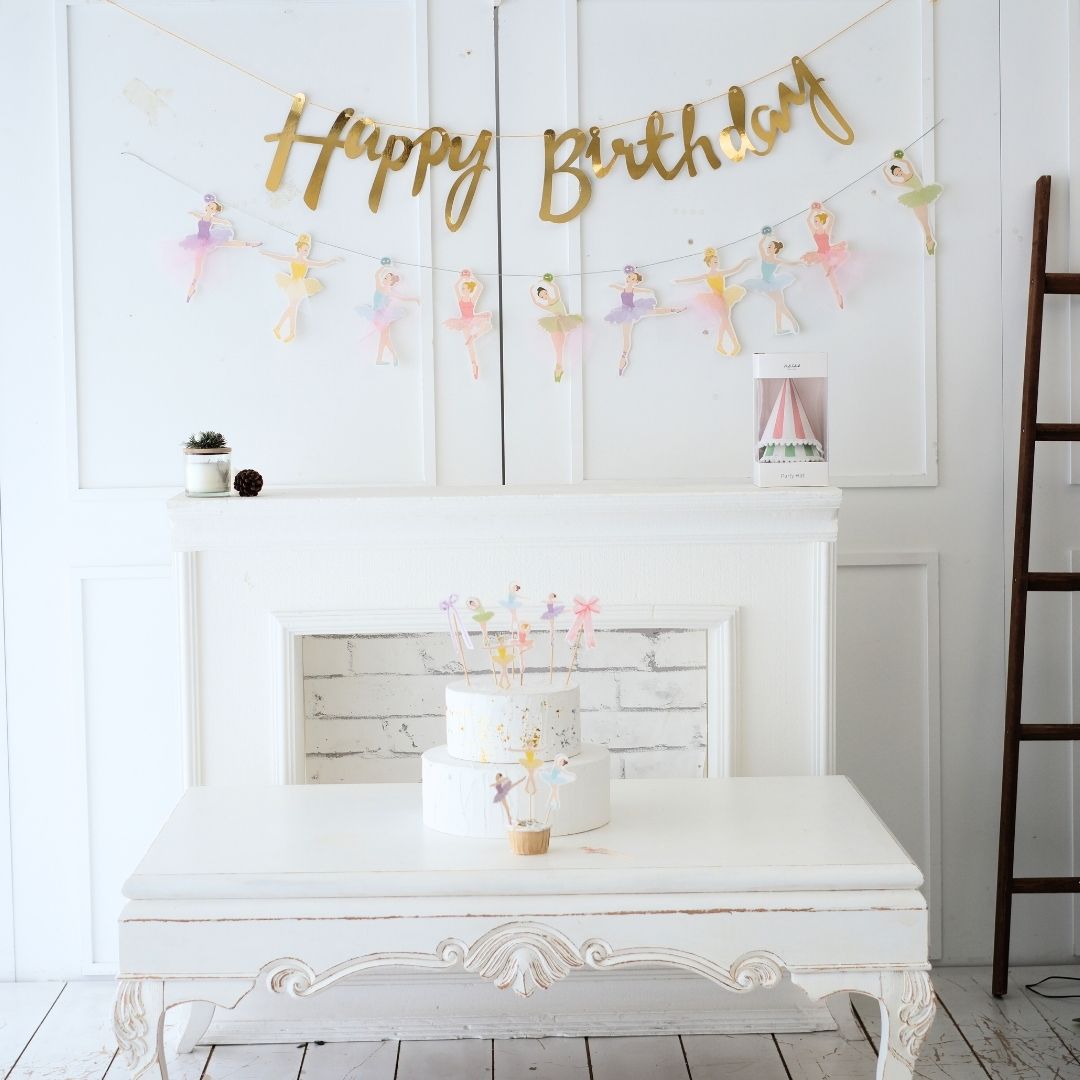 Balerin Temalı Parti Duvar Süsü Banner