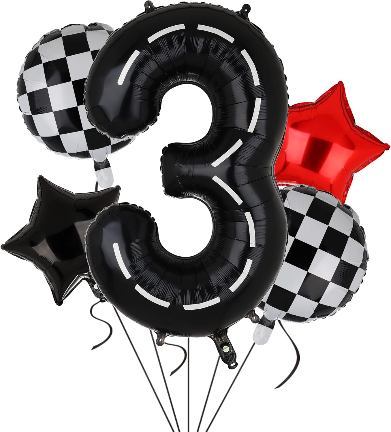 Yarış Temalı Yaş Balonlu Set 5 Parça