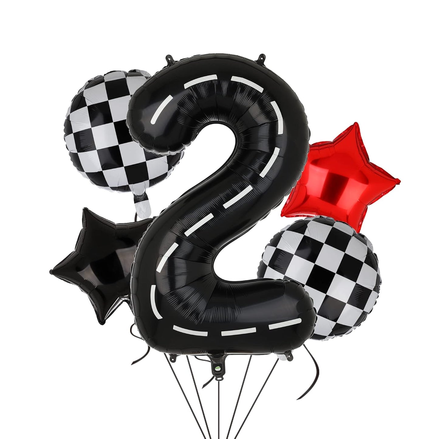 Yarış Temalı Yaş Balonlu Set 5 Parça