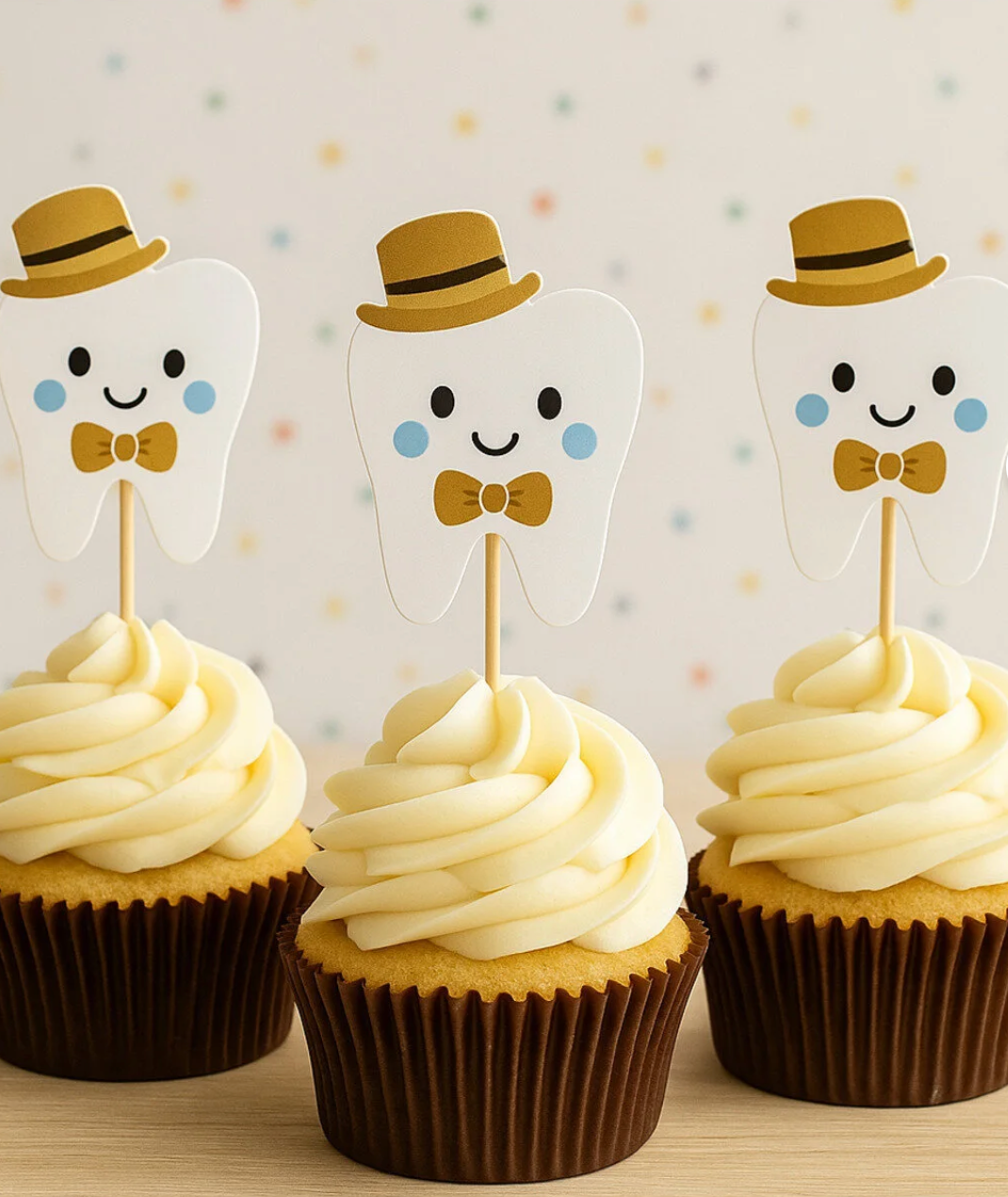 Diş buğdayı Temalı Beyaz Erkek Çoçuk Diş Kürdan 8 Adet