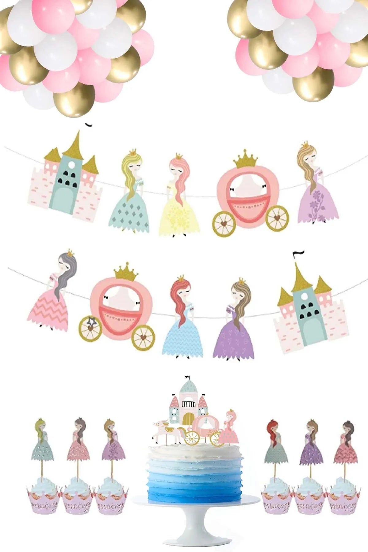 Rapunzel Prenses Temalı Parti Seti