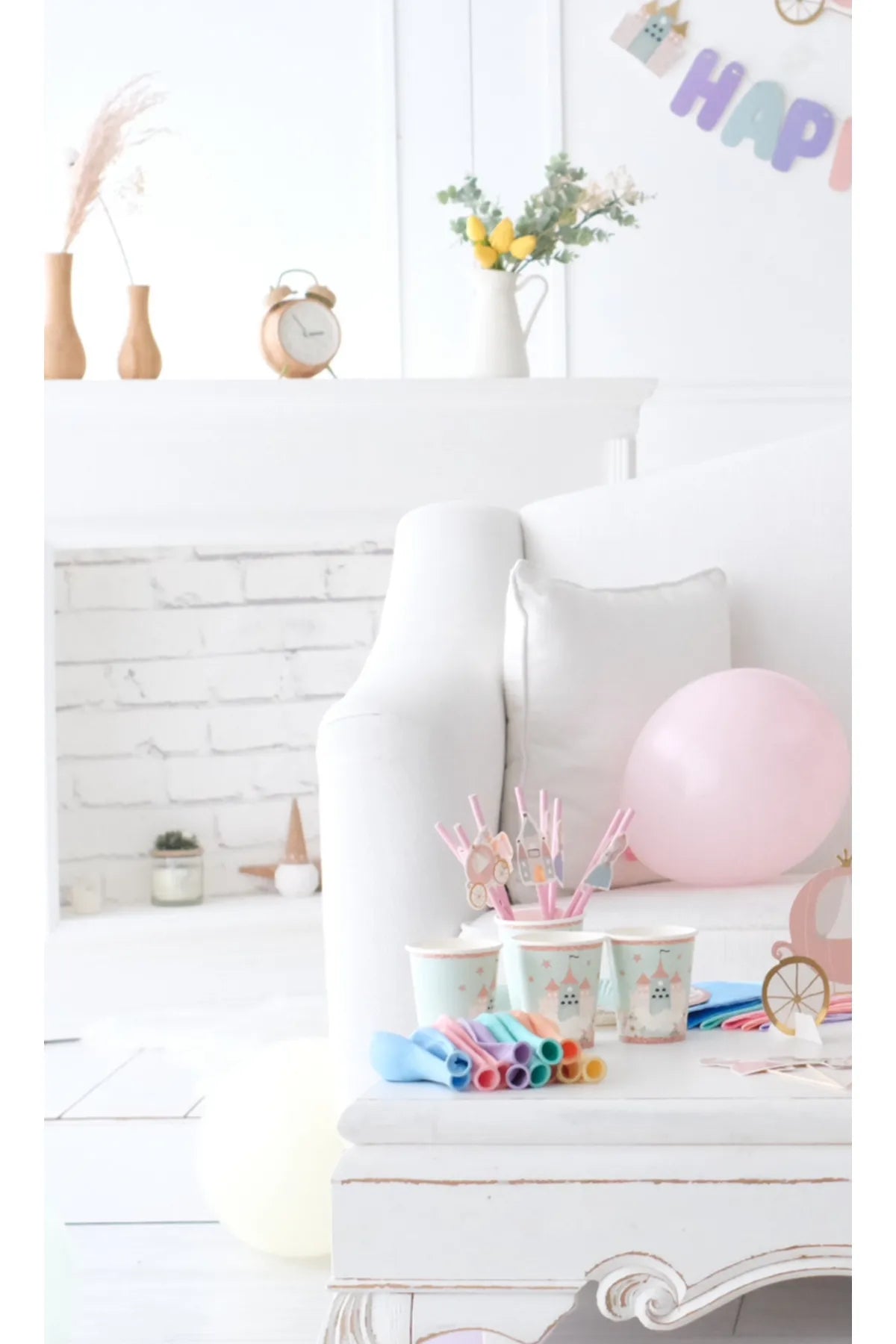 Rapunzel Temalı Pipet 8 Adet