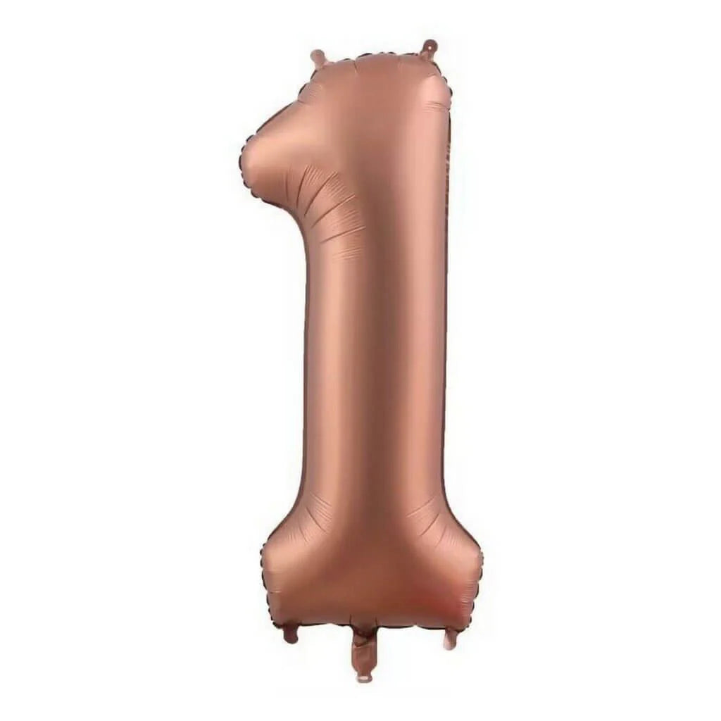 Çikolata Kahve Retro Renk Rakam Folyo Balon 34 İnch Rakam Seçiniz