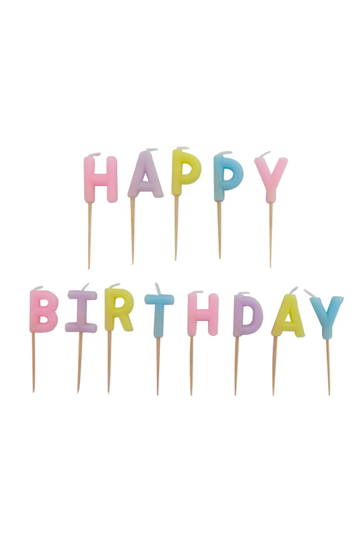 Makaron Renkler Pasta Mumu Happy Birthday