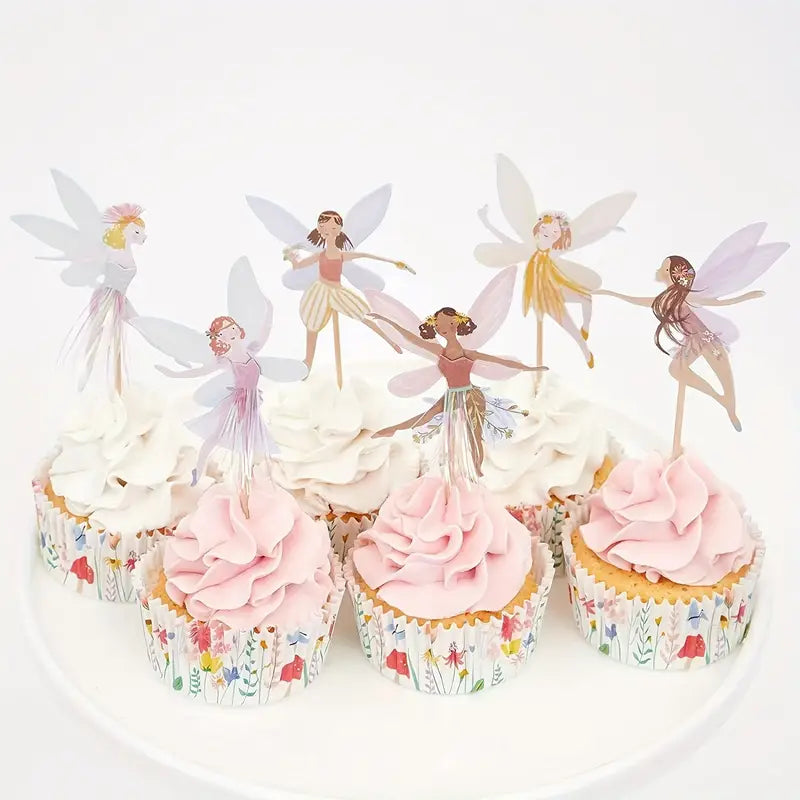 Peri Temalı Cupcake Kürdanı 8 Adet