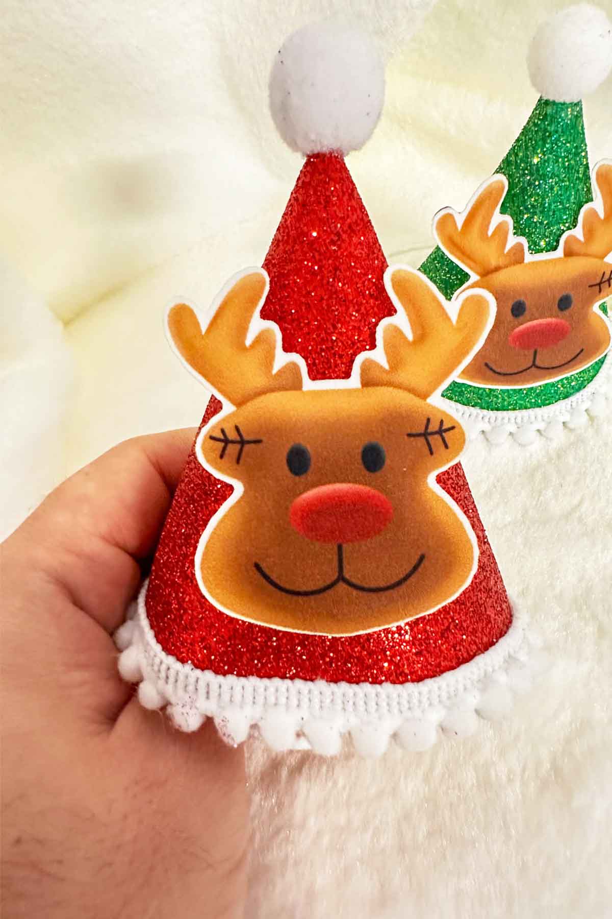 Yılbaşı Mini Simli Geyik Şapka