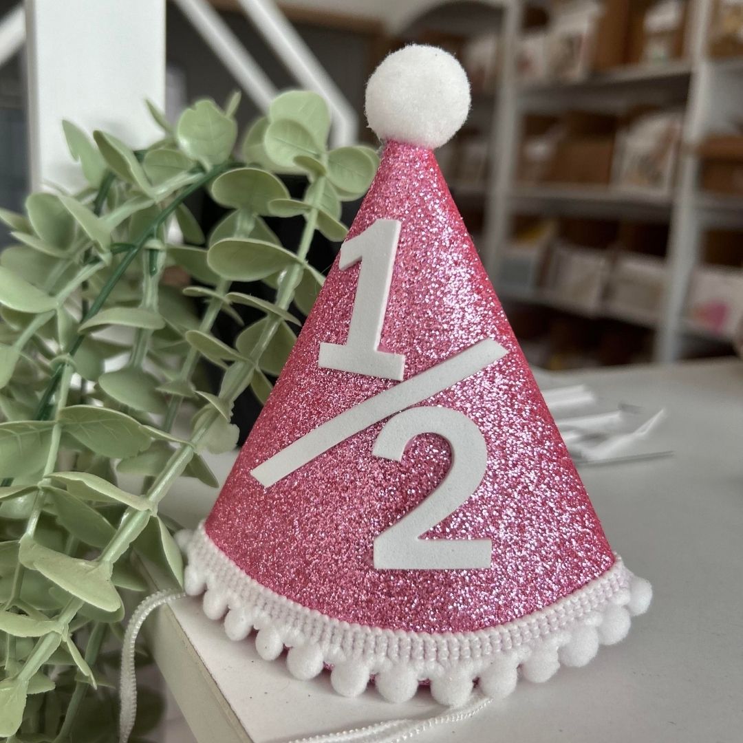 Altı Ay Kınası Yarım Yaş 1/2 Çocuk Mini Pembe Şapka