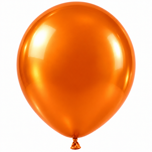 12 İnç Metalik Turuncu Balon