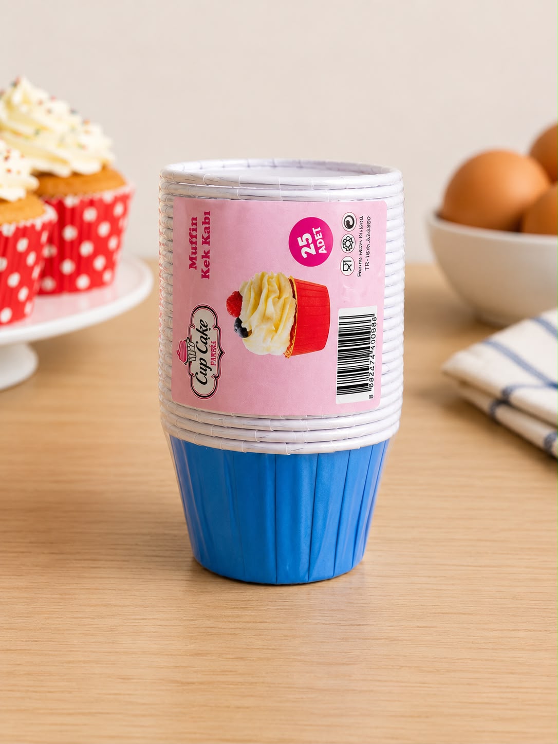 Mavi Cupcake Kapsül 25 li