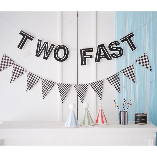 Yarış Temalı Damalı ve Two Fast 2li Duvar Seti