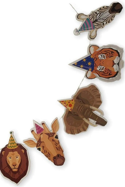 Parti Hayvanları Temalı Banner Süs Safari