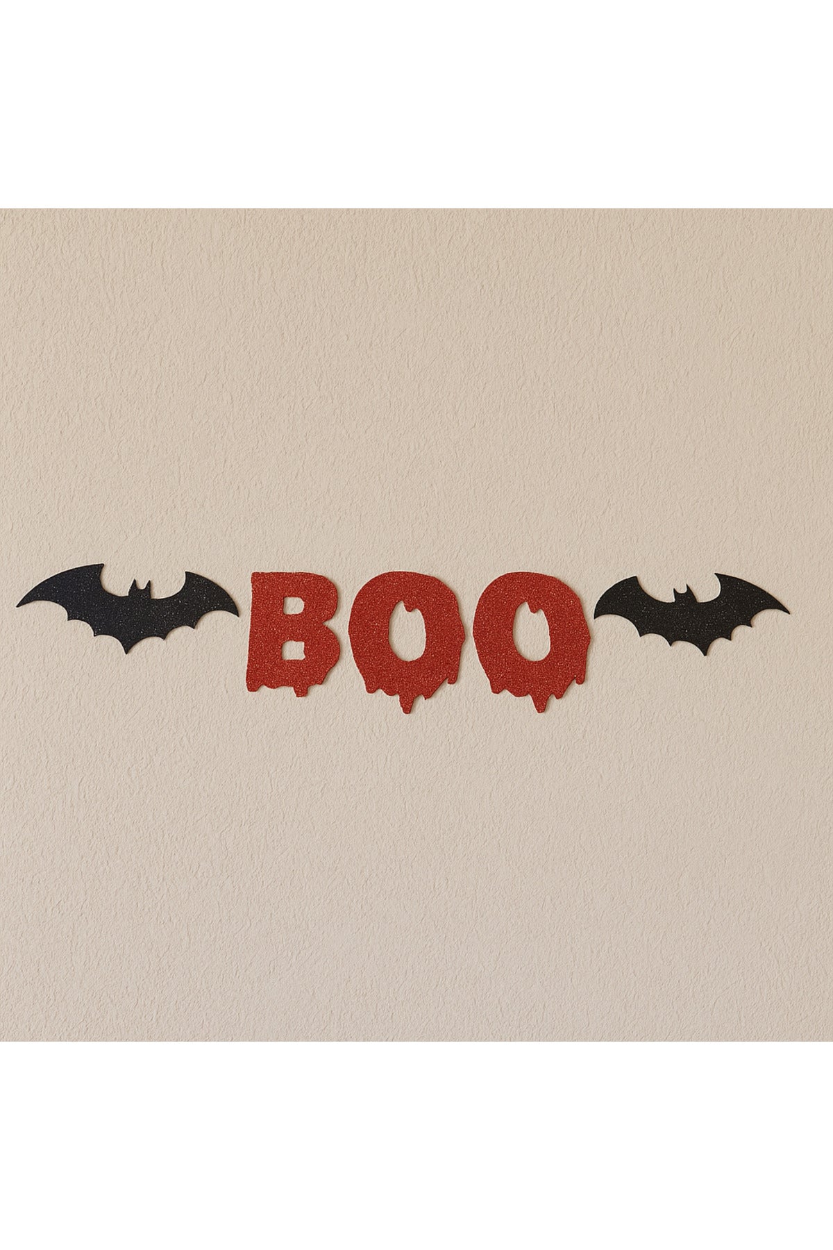 Cadılar Bayramı Yarasa Kırmızı Boo Süs