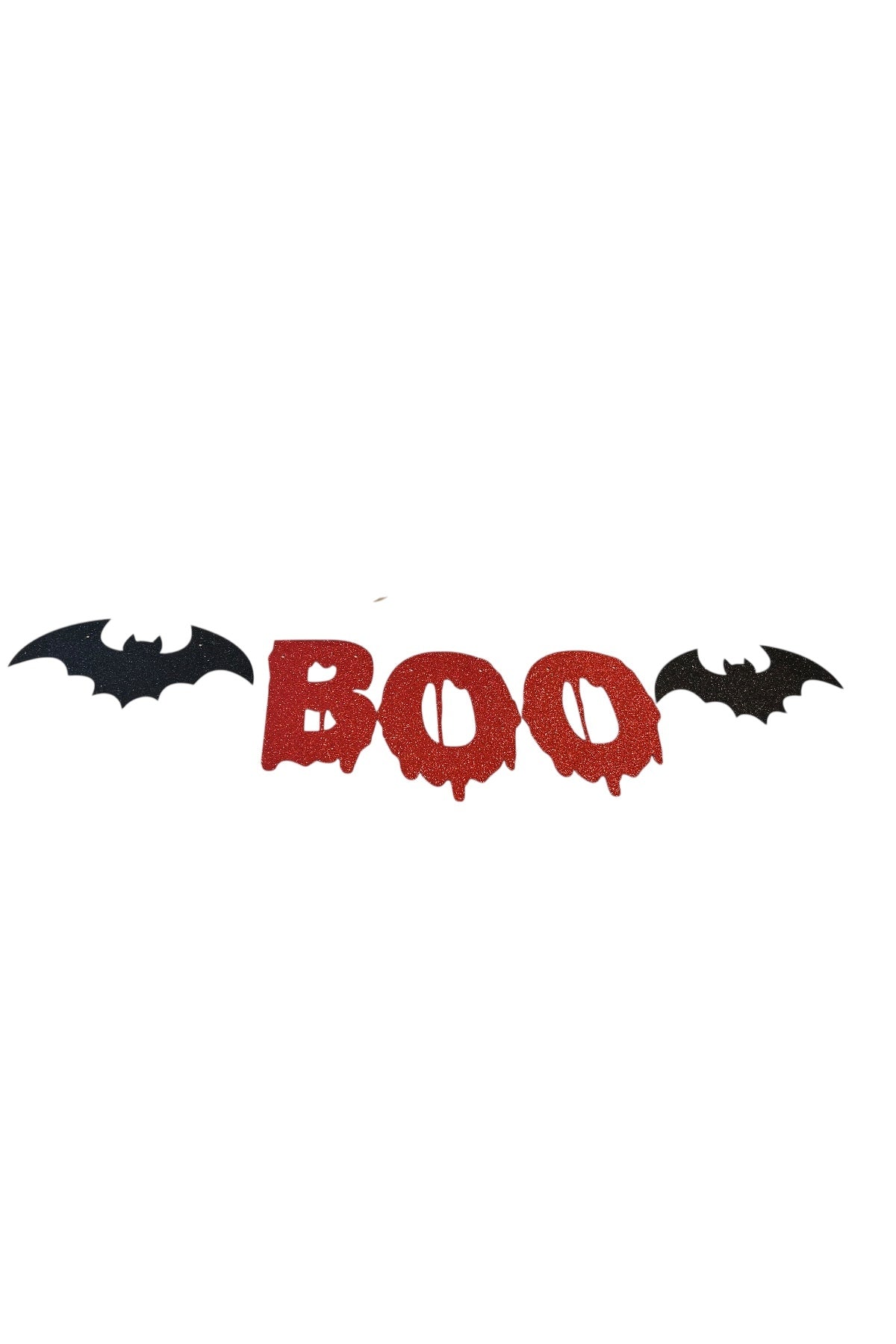 Cadılar Bayramı Yarasa Kırmızı Boo Süs