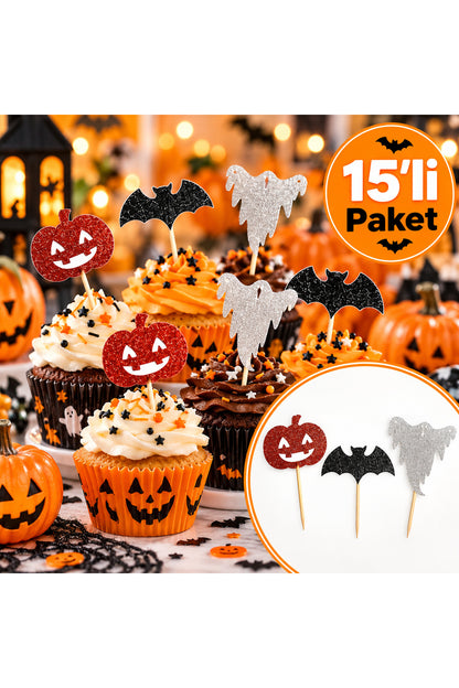 Cadılar Bayramı Karışık Simli Kürdan 15 Li