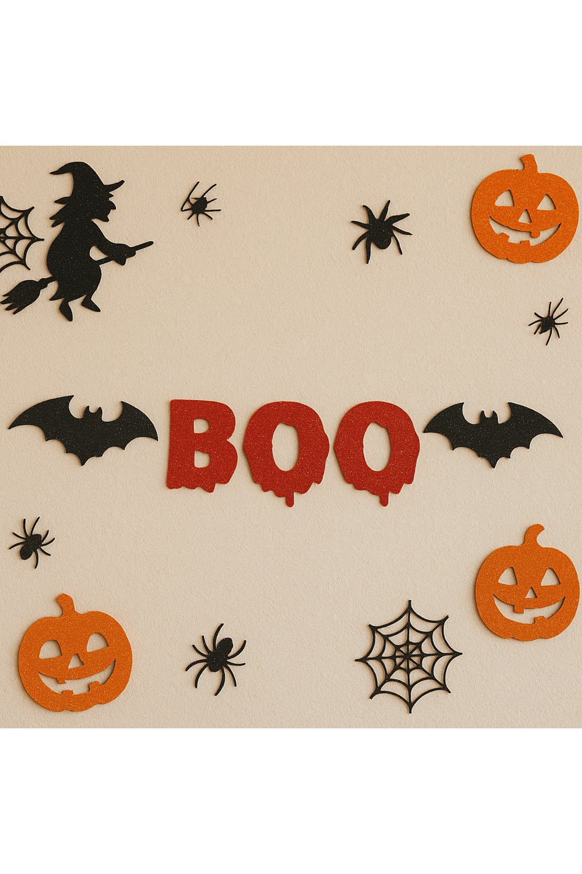 Cadılar Bayramı Yarasa Kırmızı Boo Süs