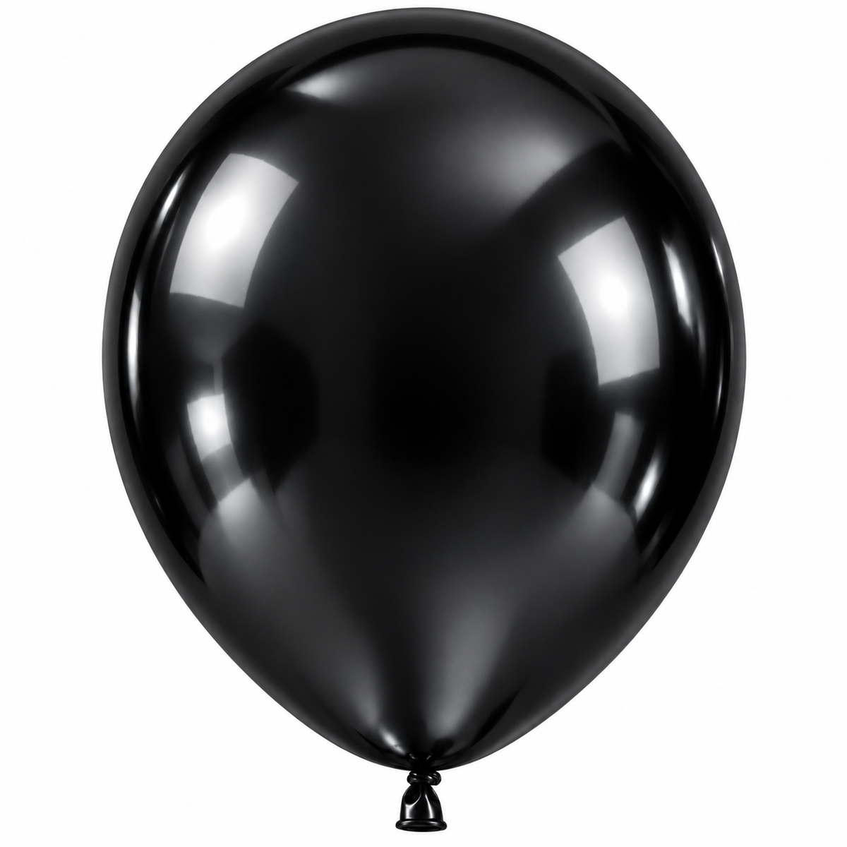 12 İnç Metalik Siyah Balon