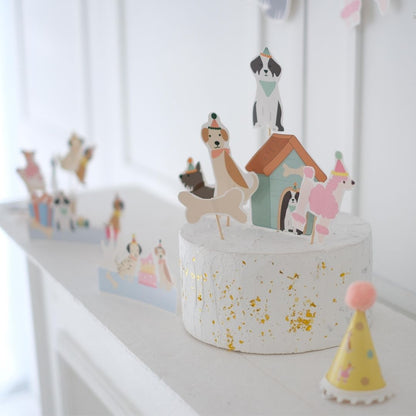 Dogs Köpek Dostlarımız Pasta Süsü 6 Parça