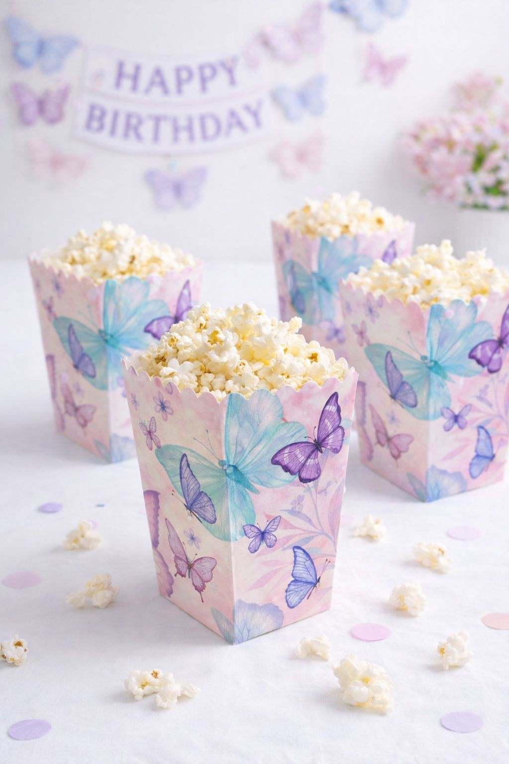 Kelebek Temalı Mısır Kutusu 8 li
