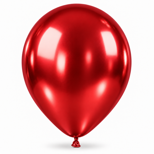 12 İnç Metalik Kırmızı Balon