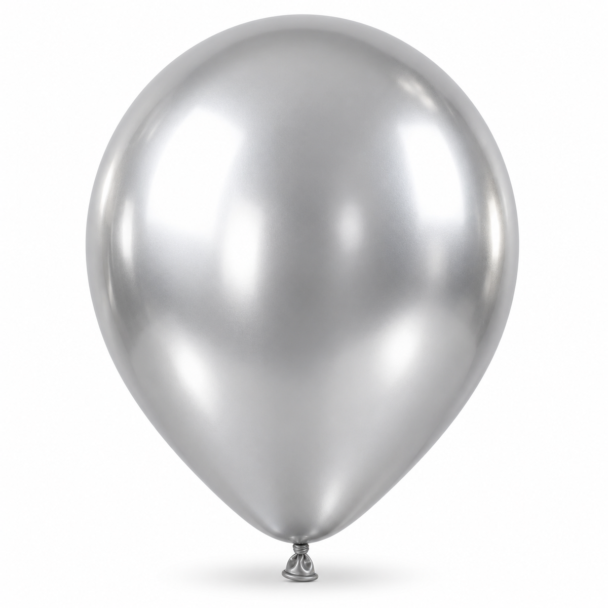 12 İnç Metalik Gümüş Balon