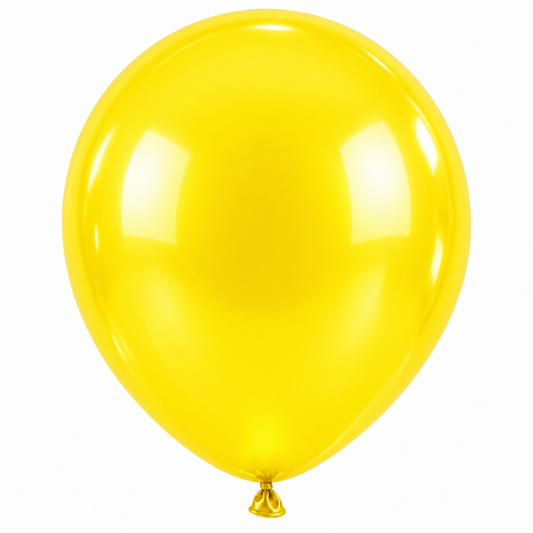 12 İnç Metalik Sarı Balon
