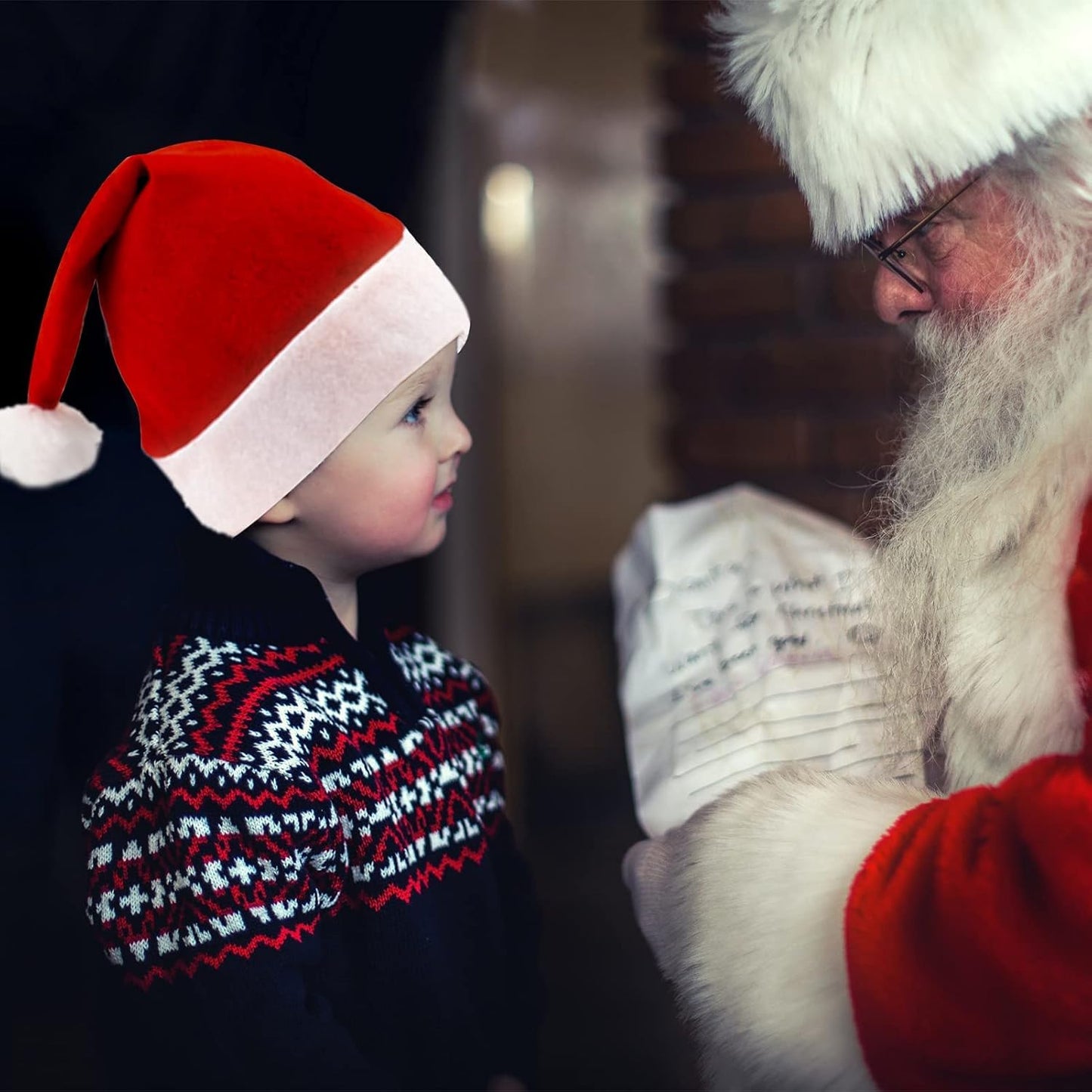 Yılbaşı Noel Baba Şapkası - Çocuk Boy - 1. Kalite Noel Baba Şapkası