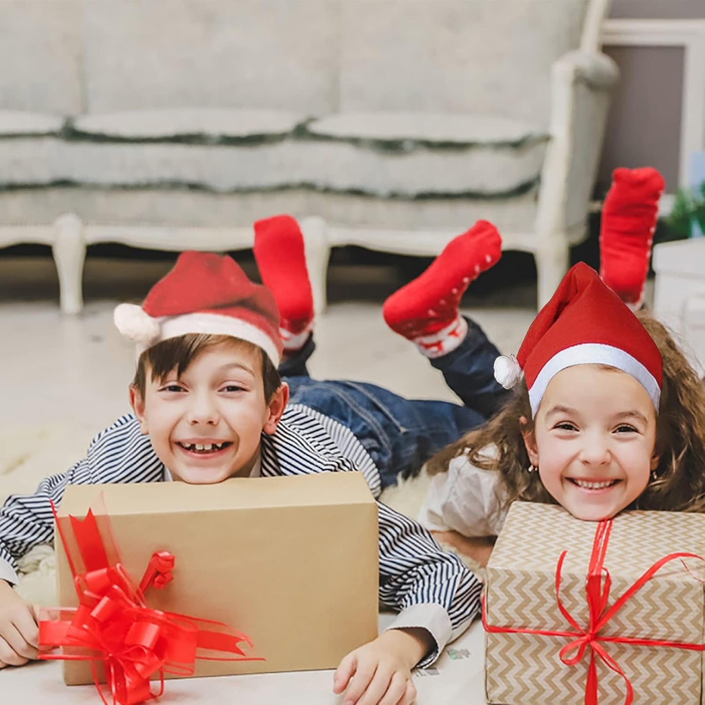 Yılbaşı Noel Baba Şapkası - Çocuk Boy - 1. Kalite Noel Baba Şapkası