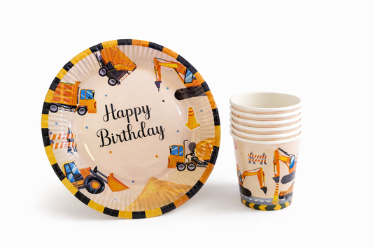 İnşaat Tabak Bardak Set 8’li