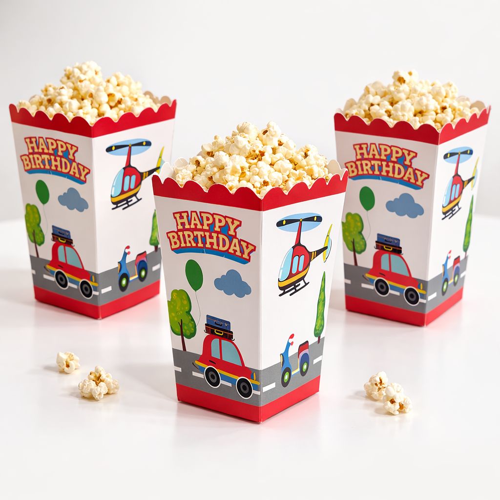 Taşıtlar Temalı Mısır Kutusu 8 li