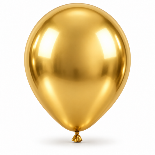 12 İnç Metalik Gold Balon