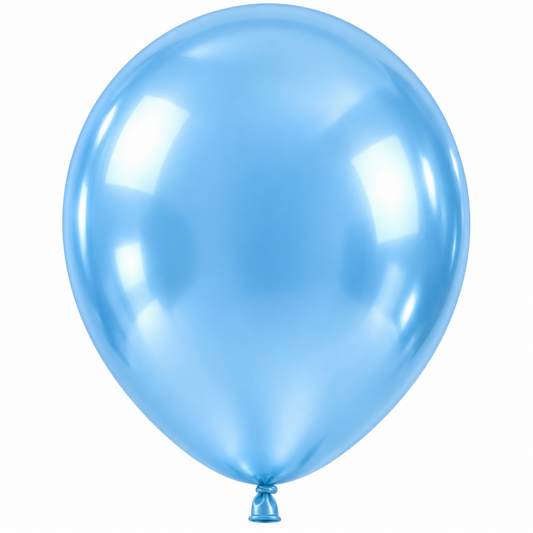 12 İnç Metalik Mavi Balon