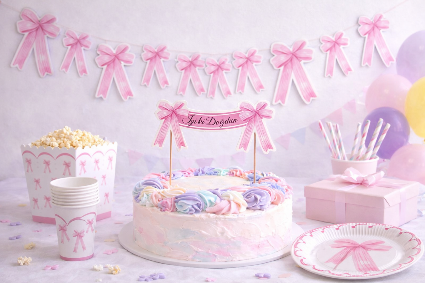 Fiyonk Temalı Banner Duvar Süsü 11’li
