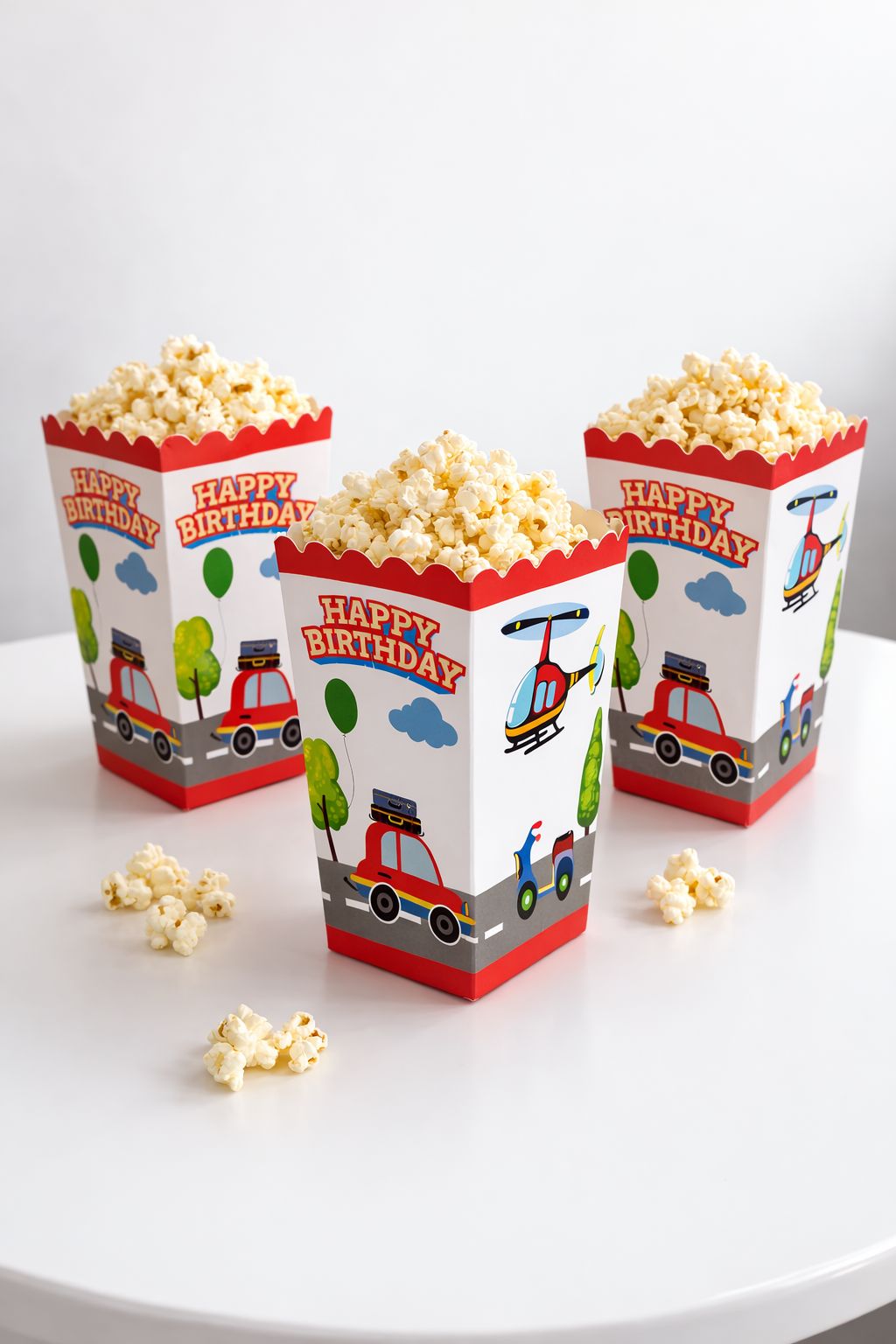 Taşıtlar Temalı Mısır Kutusu 8 li