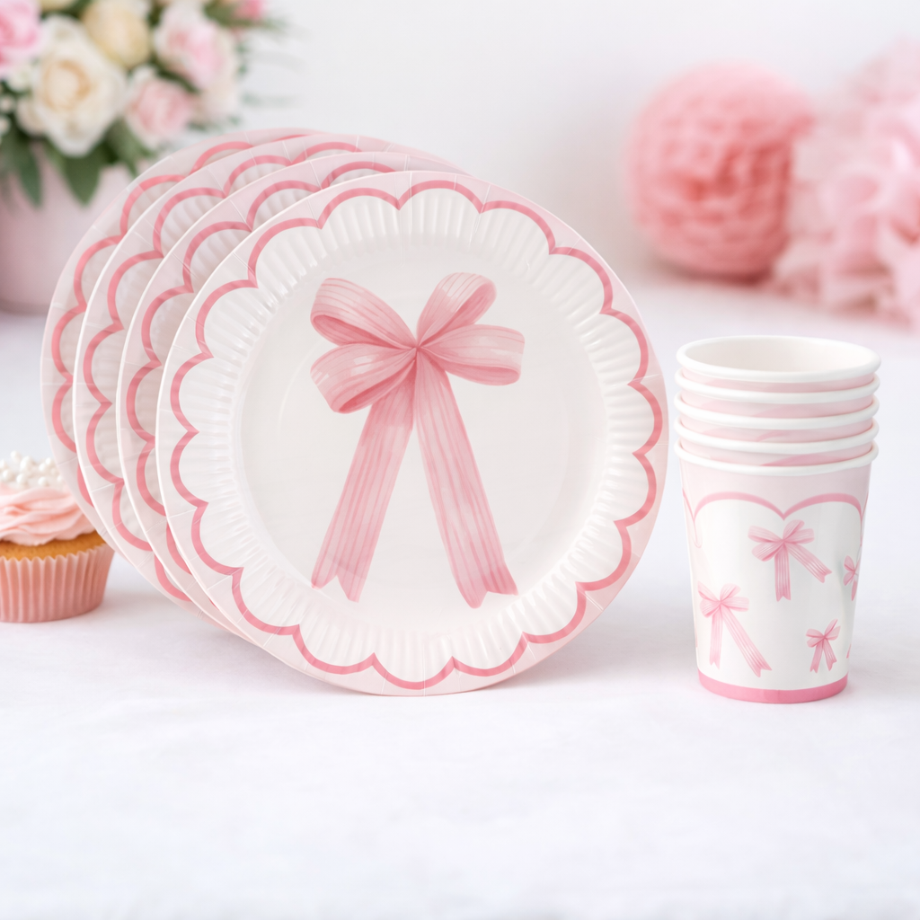 Fiyonk Tema 8 Tabak 8 Bardak Set