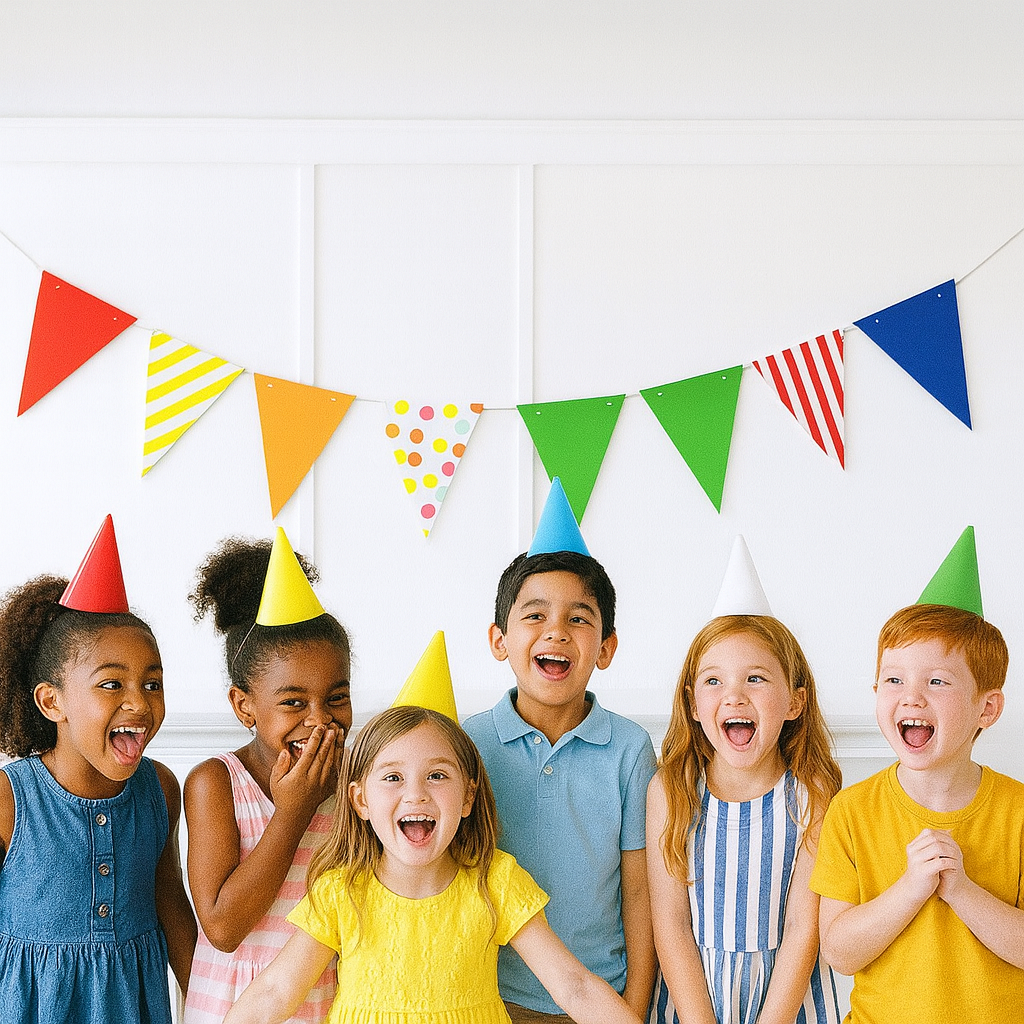 Rengarenk Üçgen Temalı Duvar Süsü 11 li