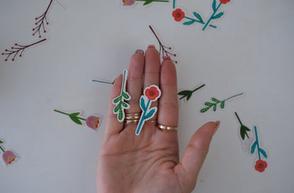 Retro Çiçek Temalı Masaüzeri Çiçek Konfeti 25 li Çiçek