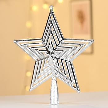 Yılbaşı Ağaç Tepe Süsü Tepelik Lüks Işıltılı 20 cm