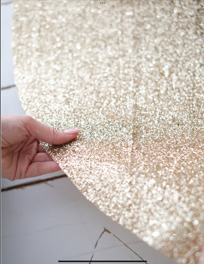 Yılbaşı Glitter Gold Işıltılı Parlak Ağaç Altlığı