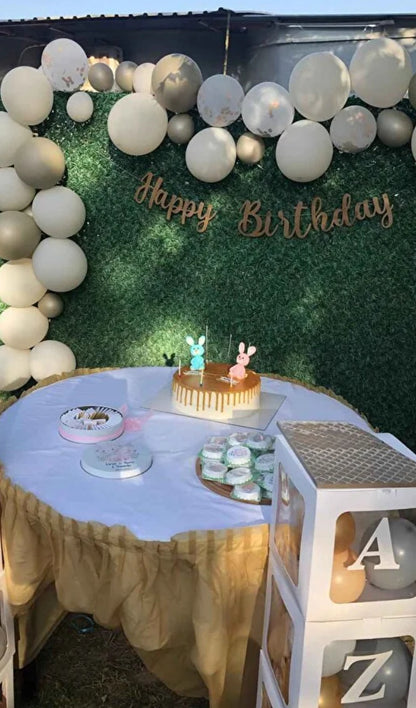 Happy Birthday Kraft İtalik Retro Renk Yazı Süs