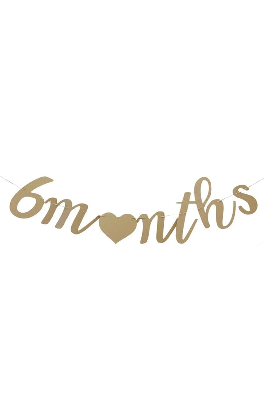 Yarımyaş 6 months Kraft Karton Duvar Yazısı