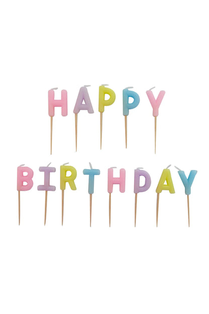 Makaron Renkler Pasta Mumu Happy Birthday
