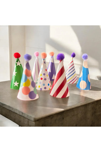 Miniboy Parti Şapkası PastaÜzeri Mini Oyuncaklar üzeri Kullanım 8 Adet 5 cm