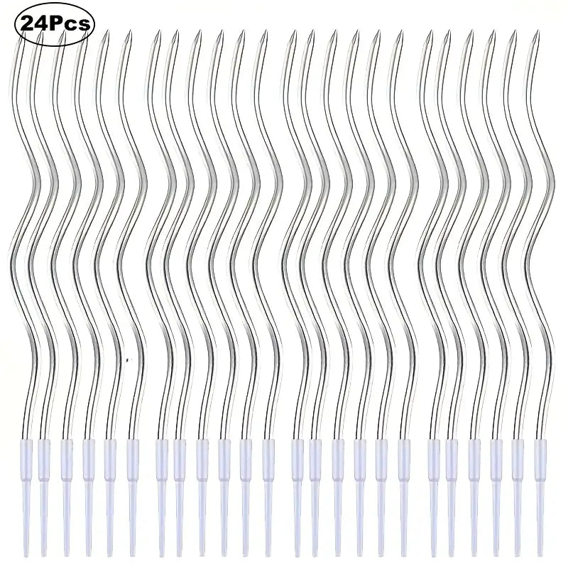 Spiral Model Slim İnce Pasta DoğumGünü Mum 6 Adet Renk seçenekli