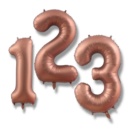 Çikolata Kahve Retro Renk Rakam Folyo Balon 34 İnch Rakam Seçiniz
