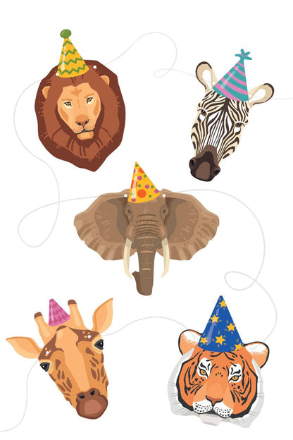 Parti Hayvanları Temalı Banner Süs Safari